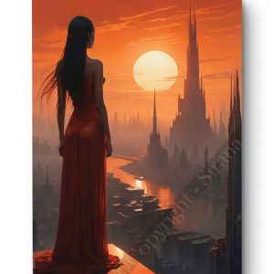Tableau Solitude au Crépuscule