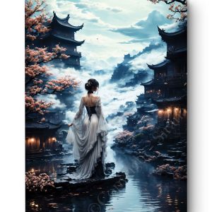 Tableau Flânerie Nocturne en Asie