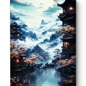 Tableau Brume d'Asie