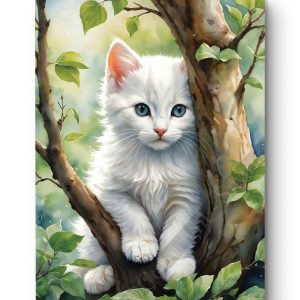 Tableau Chaton Printanier