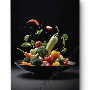 Tableau Explosion de légumes