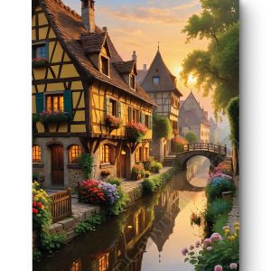 Tableau Village de Contes