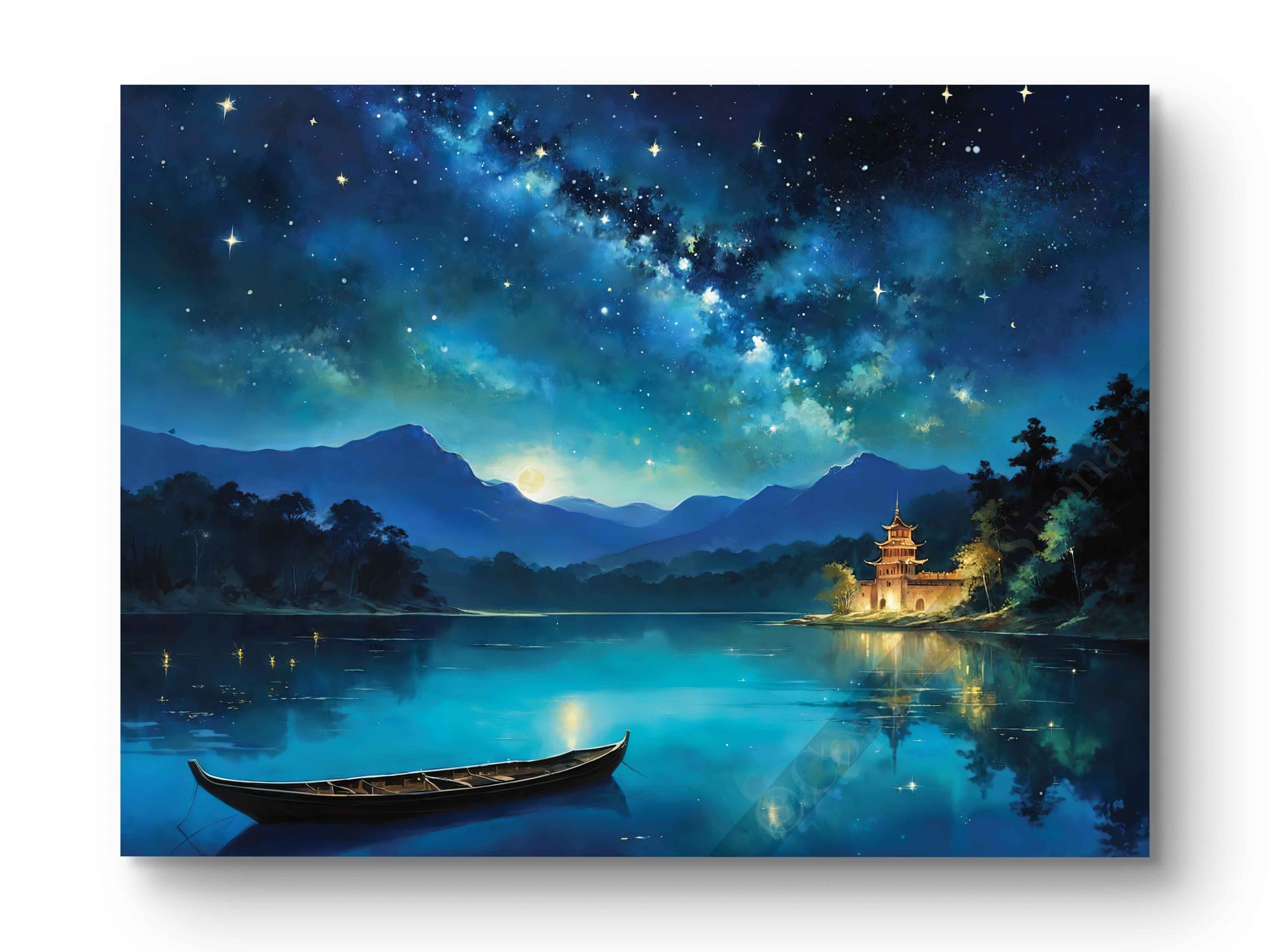 Tableau Rivage Nocturne