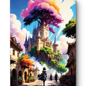 Tableau Village Enchanté »