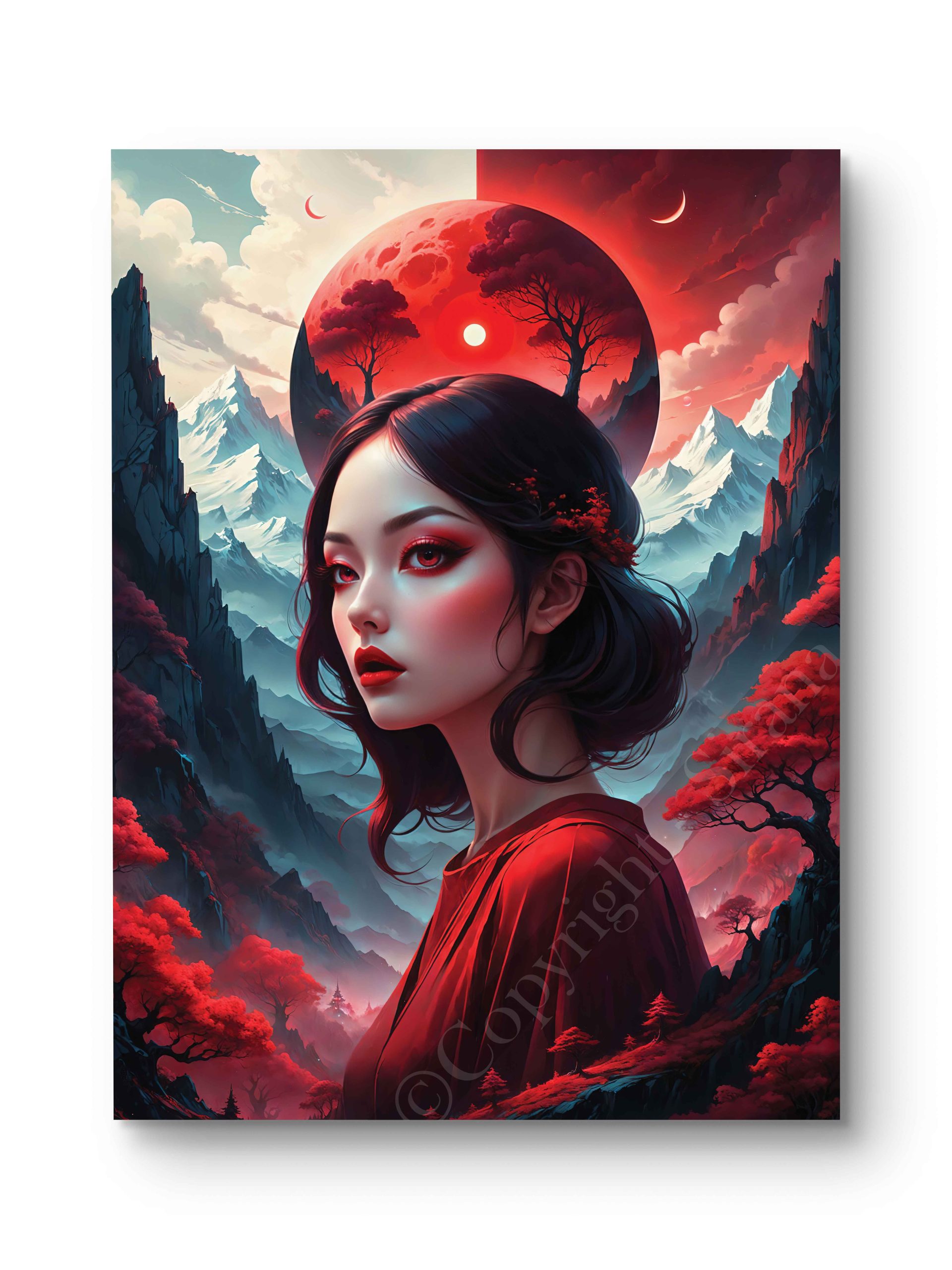 Tableau Rouge Mystique