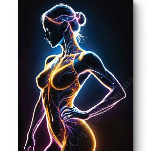 Tableau Silhouette Lumineuse