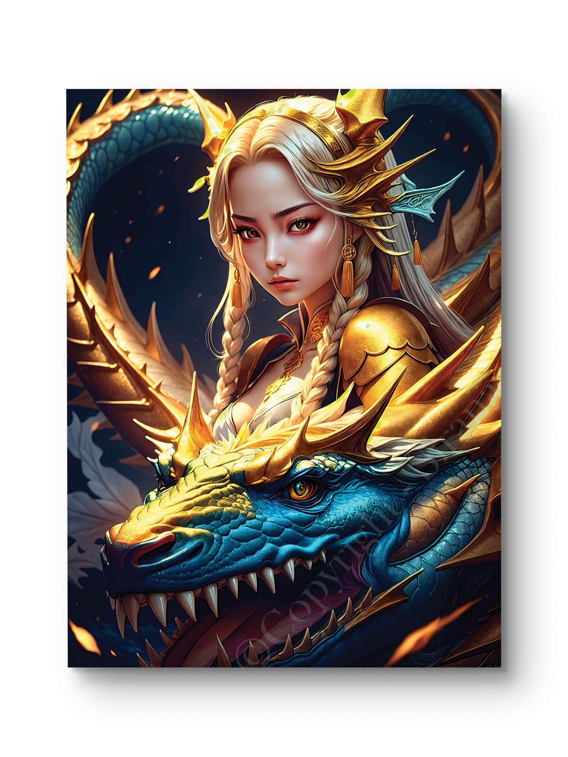 Tableau Gardienne du Dragon d'Or