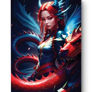 Tableau Gardienne du Dragon Rouge