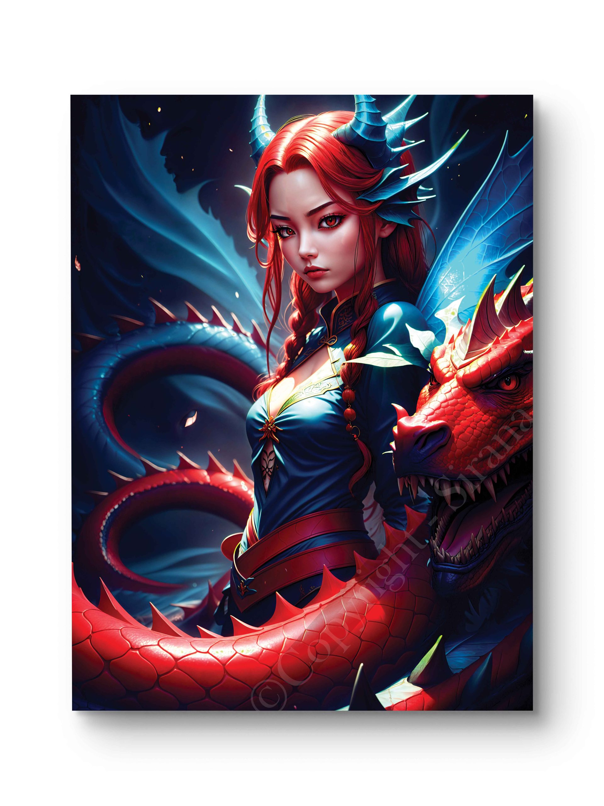 Tableau Gardienne du Dragon Rouge