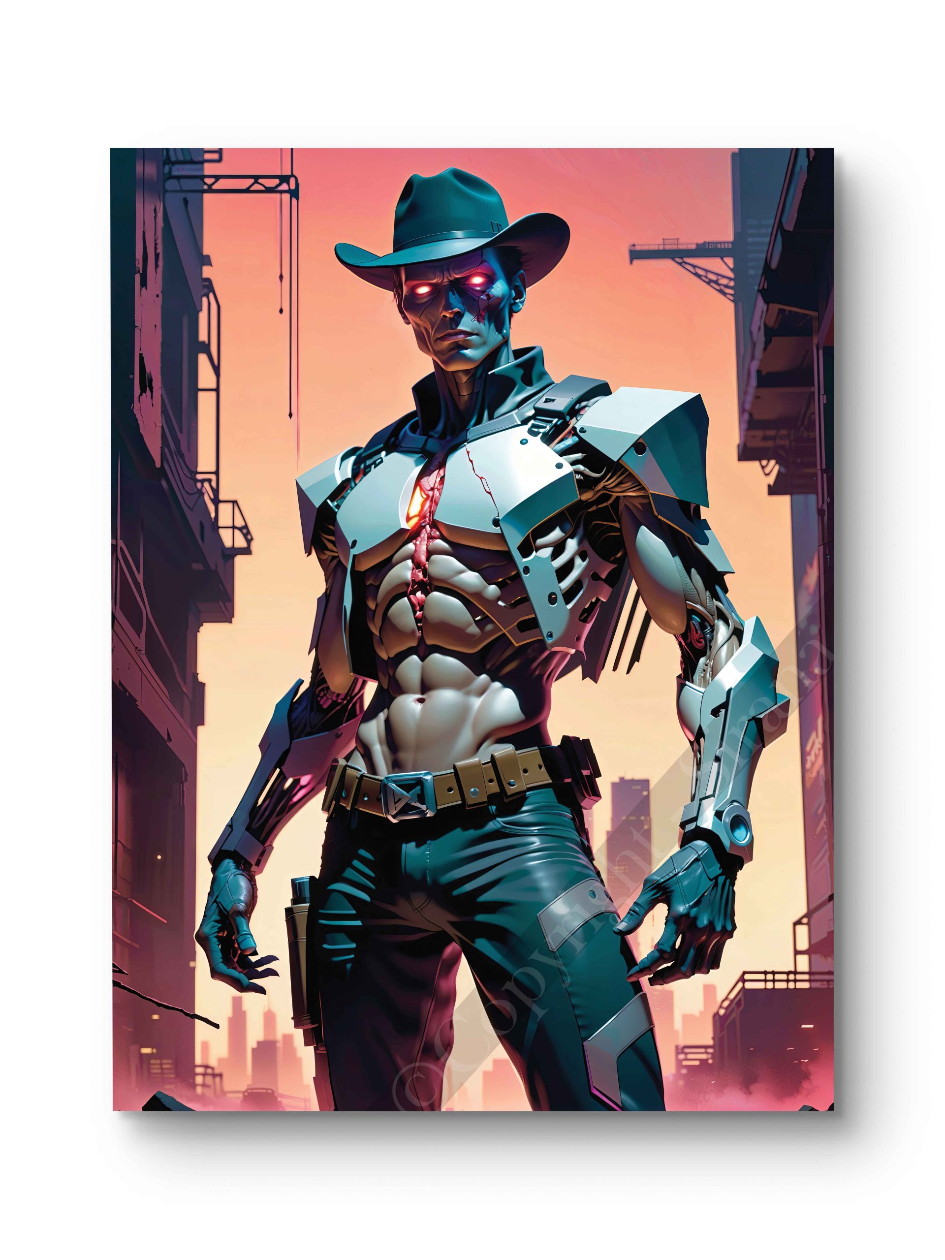Tableau Cowboy du futur