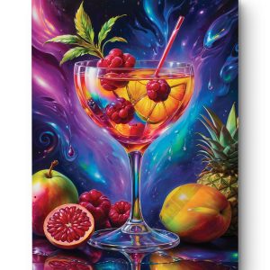Tableau Cocktail Arc-en-Ciel