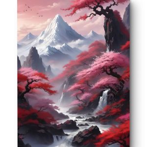 Tableau Cascade Rouge