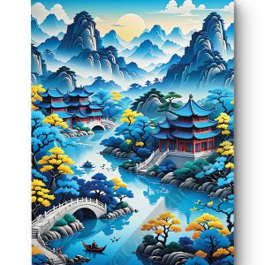 Tableau Tranquillité Bleue