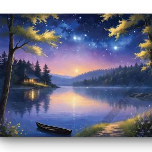 Tableau Barque sous les Étoiles