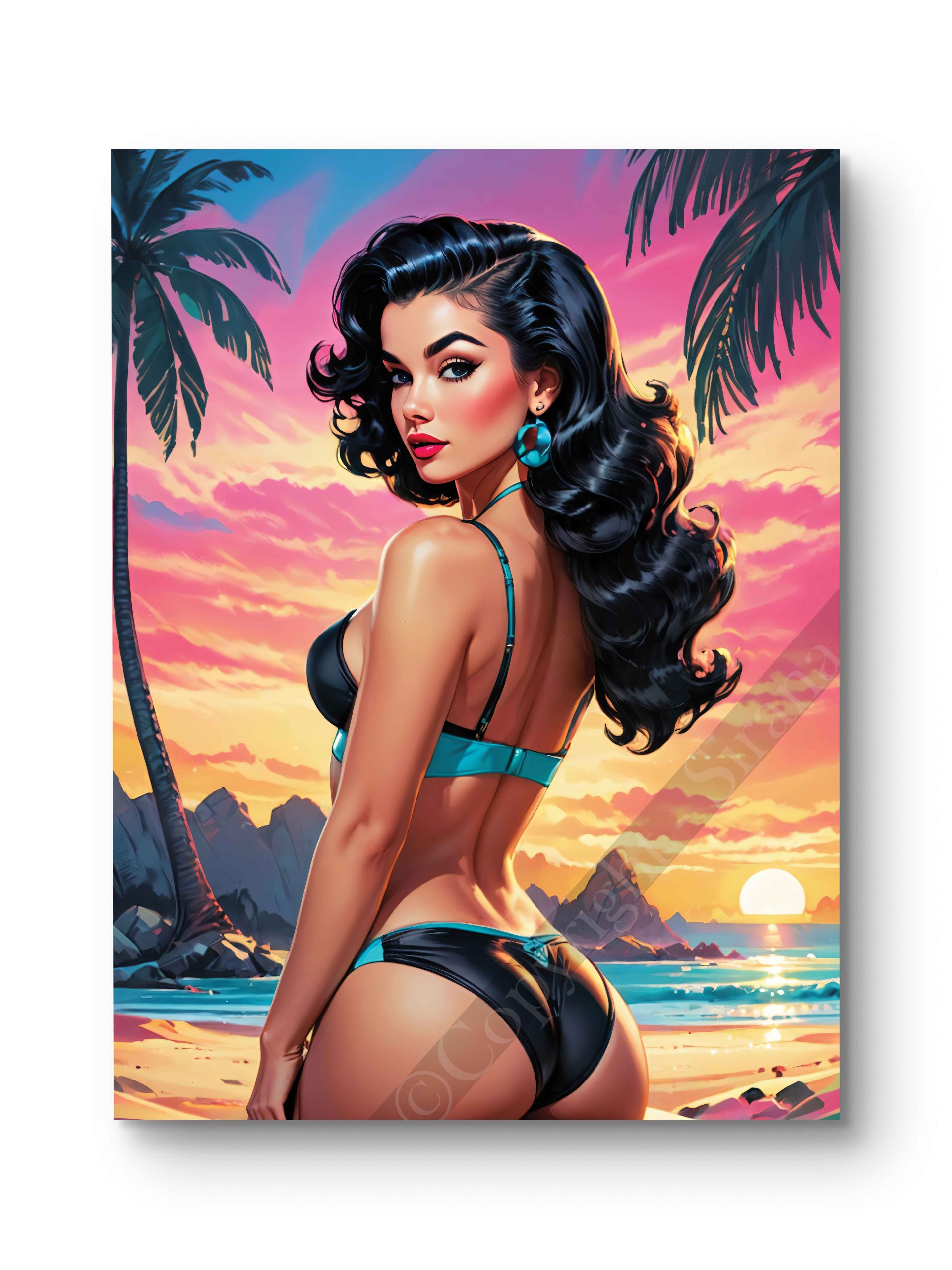 Tableau Pin Up - Linda
