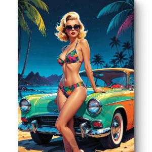 Tableau Pin Up - Sandy