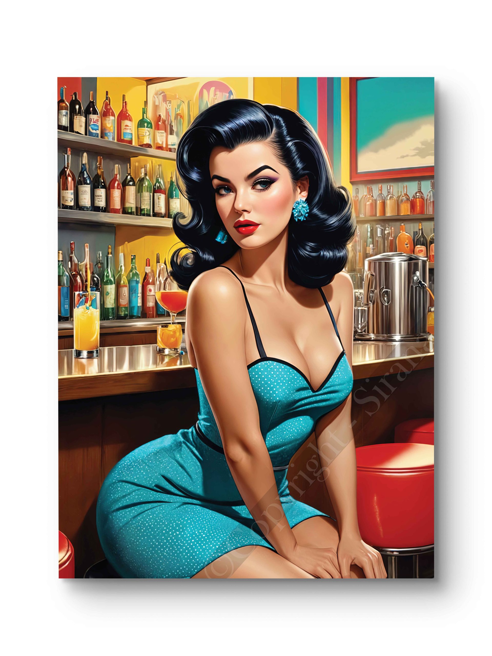 Tableau Pin Up - Nicky