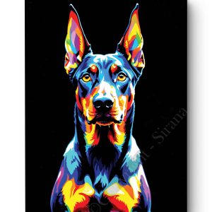 Tableau Doberman