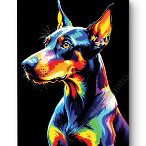 Tableau Doberman