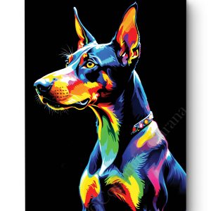 Tableau Doberman