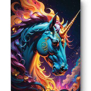 Tableau Licorne de Feu