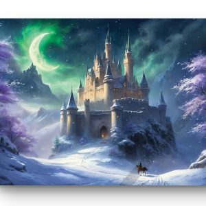 Tableau Forteresse sous la Lune Verte