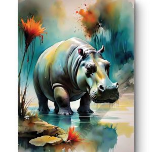 Tableau Hippopotame