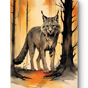 Tableau Lynx gris